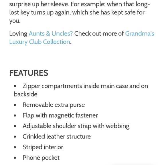 Aunts and Uncles Miss Apple Pie Messenger Bag - Picture 13 of 13